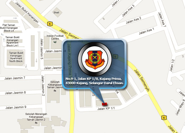 Kawalan Perwira Map